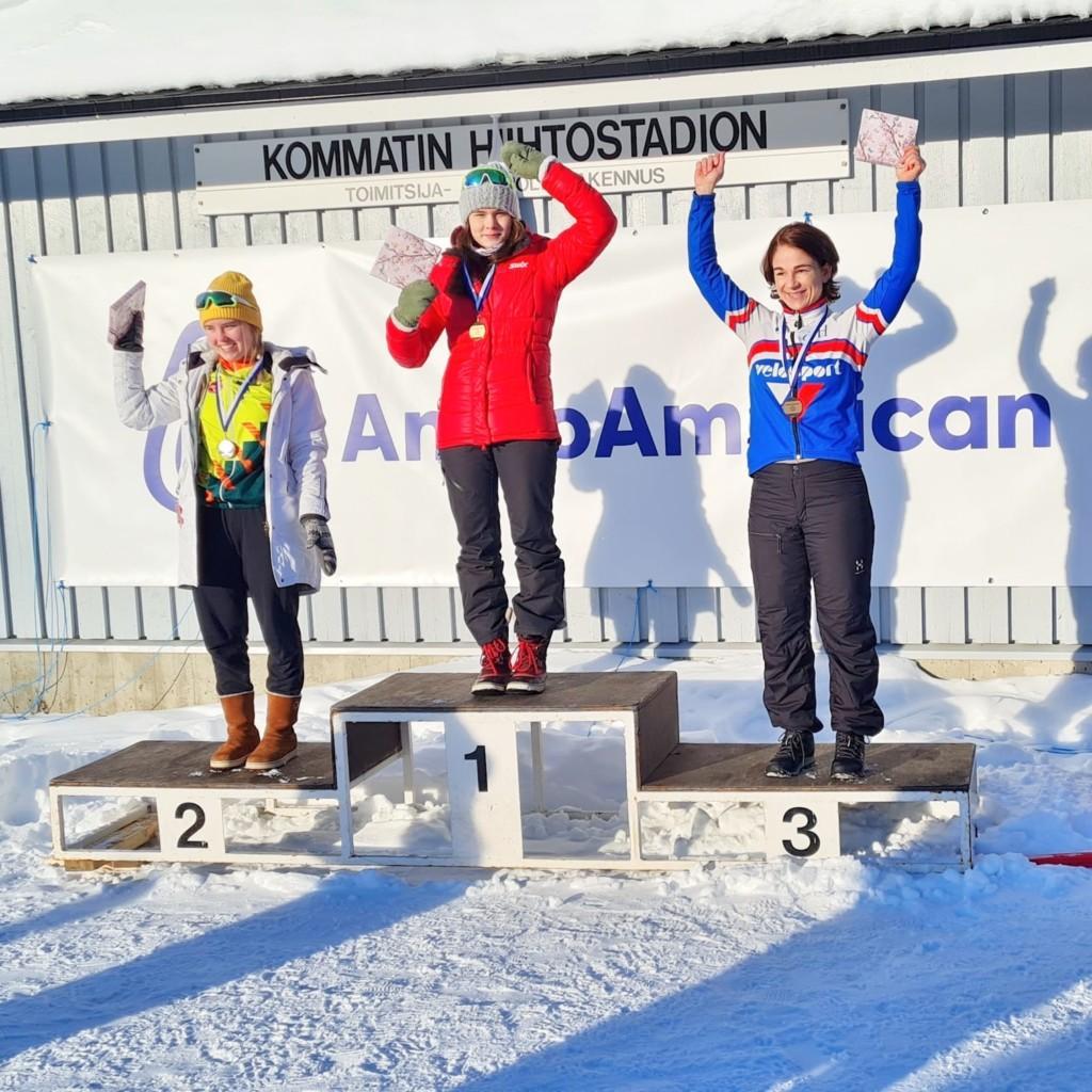Anni Tapio voitti fatbiken SM-kultaa.